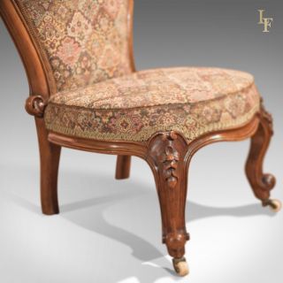 Antique Chair,  Regency,  Salon,  Nursing,  Bedroom Furniture,  English Walnut c.  1820 5
