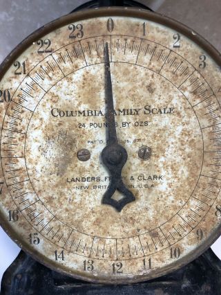 Antique Columbia Family Scale Landers Frary & Clark Antique Scale 1906 2