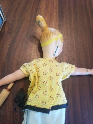 Early Schoenhut Toys Maggie Wooden Jointed Character Doll Boxed 4