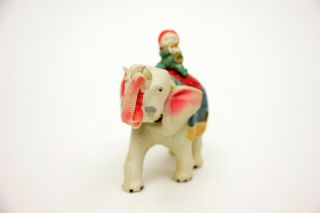 Vintage C.  K.  Kuramochi Japan Celluloid Elephant & Clowns Wind - up Toy 3