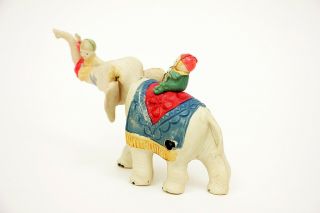 Vintage C.  K.  Kuramochi Japan Celluloid Elephant & Clowns Wind - up Toy 6