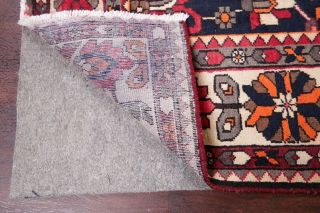 Vintage 7x10 Bakhtiari Geometric Oriental Area Rug Hand - Knotted RED Wool Carpet 11