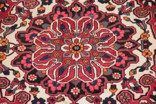 Vintage 7x10 Bakhtiari Geometric Oriental Area Rug Hand - Knotted RED Wool Carpet 6