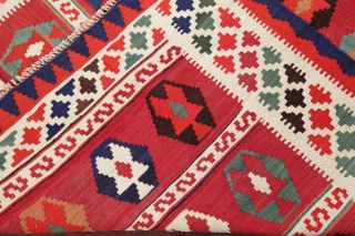 One - Of - A - Kind Hand - Woven Geometric Tribal Kilim Qashqai Persian Area Rug 5 ' x6 ' 12