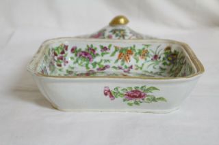 Vintage Chinese Export Soup Tureen.  Thousand Butterfly Pattern.  Hand Painted. 7