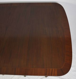 Kittinger Regency Double Base Mahogany Dining Table Williamsburg Style 3