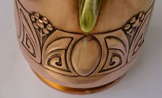 WMF Secessionist Art Nouveau Copper Jug 3