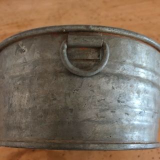 Antique Vintage BOYCO Salesman Sample Galvanized Metal Wash Tub Bucket 5