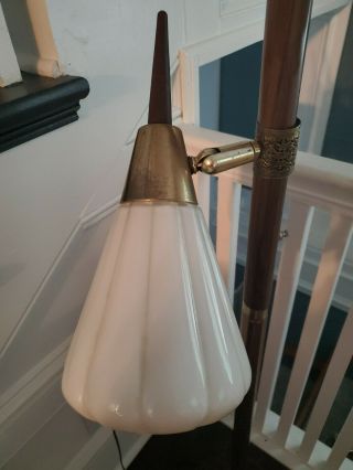 Mid Century Modern Danish Floor Pole Lamp Atomic 3 - way Vintage Retro 10