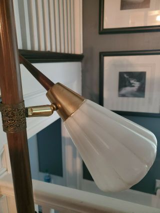 Mid Century Modern Danish Floor Pole Lamp Atomic 3 - way Vintage Retro 7