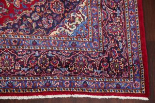 10x13 VINTAGE TRADITIONAL FLORAL ORIENTAL AREA RUG HAND - KNOTTED WOOL RED NAVY 7