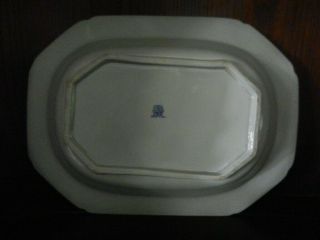 Antique Spode Stone China soup tureen & platter blue/white 