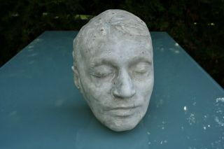 Antique Death Mask Of Great Hungarian Poet Ady Endre,  1919