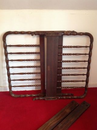 Antique Single Twin Size Spindle Bed