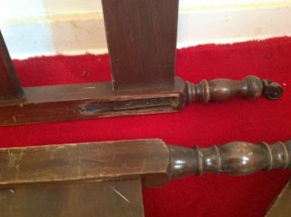 Antique Single Twin Size Spindle Bed 6
