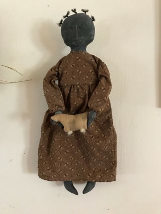 Primitive Early Style Black Doll