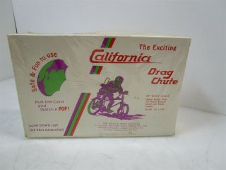 Vintage California Drag Chute Bicycle Parachute 44 " Old Stock