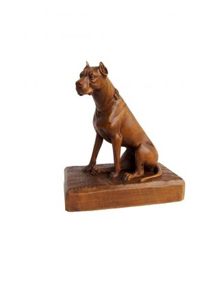 Black Forest.  Brienz.  Great Dane Dog.  Swiss carving.  6 