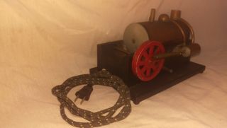 Vintage Electric Toy Steam Engine Boiler HK Miller watt jr manufacturer As seen 4