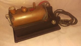 Vintage Electric Toy Steam Engine Boiler HK Miller watt jr manufacturer As seen 5