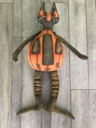 Primitive Handmade Cat O 