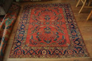 Antique Persian Carpet Rug Lilian,  (mehriban?) 5 