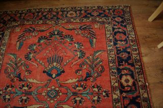 Antique Persian Carpet rug Lilian,  (Mehriban?) 5 ' x 6 ' 4