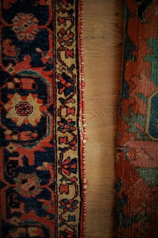 Antique Persian Carpet rug Lilian,  (Mehriban?) 5 ' x 6 ' 5
