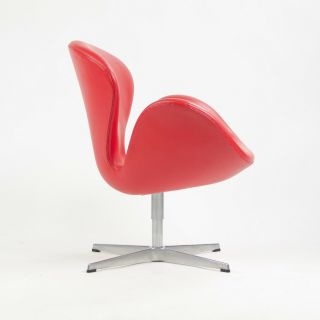 2012 Arne Jacobsen Fritz Hansen Denmark Swan Chairs Leather Upholstery Knoll 4x 4
