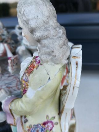 Antique German or Austrian porcelain group figurine statue 3