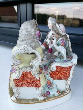 Antique German or Austrian porcelain group figurine statue 4