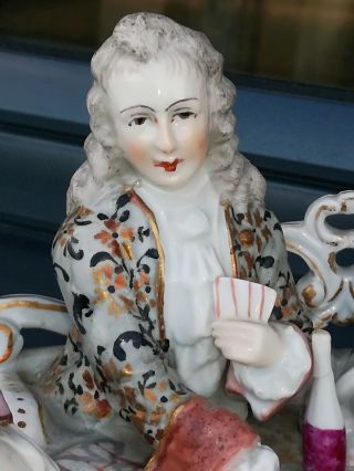 Antique German or Austrian porcelain group figurine statue 9
