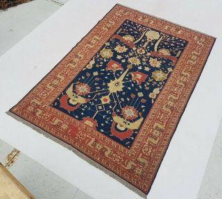 8 ' 5 x 5 ' 8 Antique Handmade Persian Soumak Kilim Wool Area Rug Sumak Carpet 7219 4