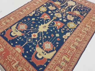 8 ' 5 x 5 ' 8 Antique Handmade Persian Soumak Kilim Wool Area Rug Sumak Carpet 7219 5