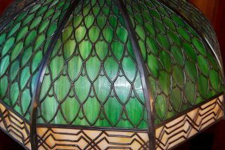 Handel Fish scale mermaid table lamp,  mission arts and crafts 5