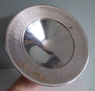 Keith Murray For Mappin & Webb Silver Plate Centrepiece Bowl / Tazza Art Deco 9