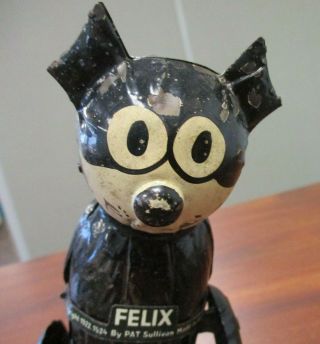 VINTAGE 1922 PAT SULLIVAN TIN LITHO WIND UP FELIX THE CAT 5