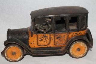 1920 ' s Arcade Cast Iron Taxi,  Large Size, 4