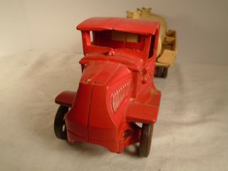Vintage Arcade Cast Iron Mack Gasoline Truck 13” 7