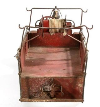 Keystone Packard Pressed Steel Toy Fire Hose Truck 1920 ' s Metal Toy 7