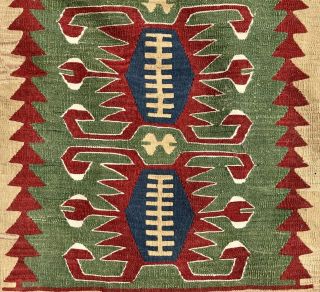 Vintage Turkish Tribal Flat Woven Kilim Rug Kelim Carpet (oushak Bohemian?) 4x6 