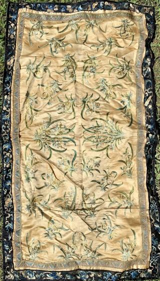 18th - 19th C.  Chinese Embroidery : Floral