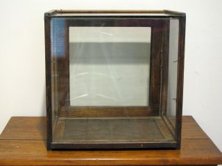 Antique COUNTER TOP GENERAL STORE OAK & GLASS SHOWCASE 3