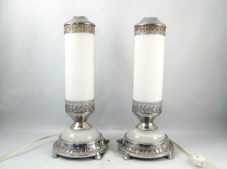 Vintage Art Deco Style Nightstand Boudoir Table Lamp