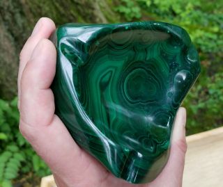 Mid Century Modern Malachite Ashtray 4