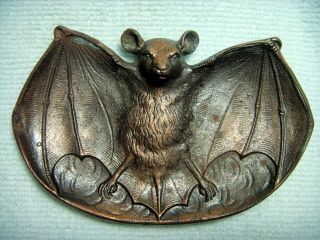 1898 - 1899 Bradley&hubbard Cast Iron Gothic Bat Tray Barbey 
