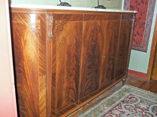Marble Topped Antique French Bar Or Sideboard From The1930 