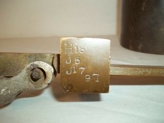 Fairbanks Grain Scale Imperial Bushel Brass Beam 2 Lb w/1 Qt.  Bucket - Antique 7