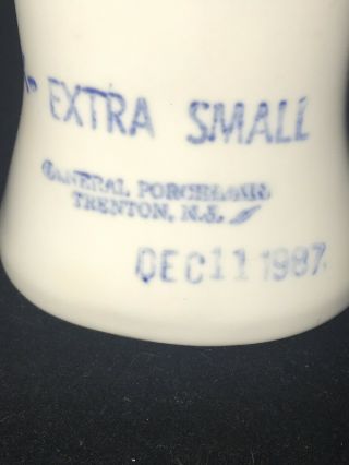 Vintage Ceramic Hand GLOVE MOLD General Porcelain Trenton NJ Extra Small 1987 3
