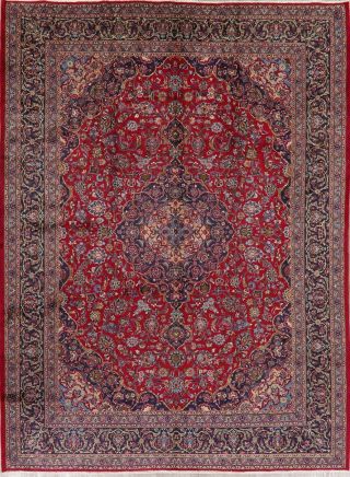 TOP DEAL Vintage Traditional Floral Kashmar Area Rugs RED Oriental Wool 10 ' x13 ' 2
